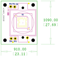Camera Sensor module Dimensions
