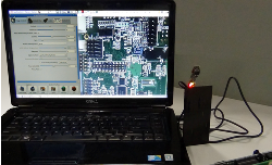 e-CAM33_USB - 3.2 MP USB Camera connected to Laptop