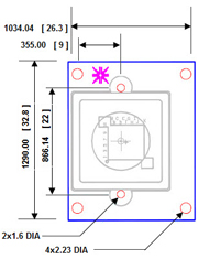 1MP camera module dimension