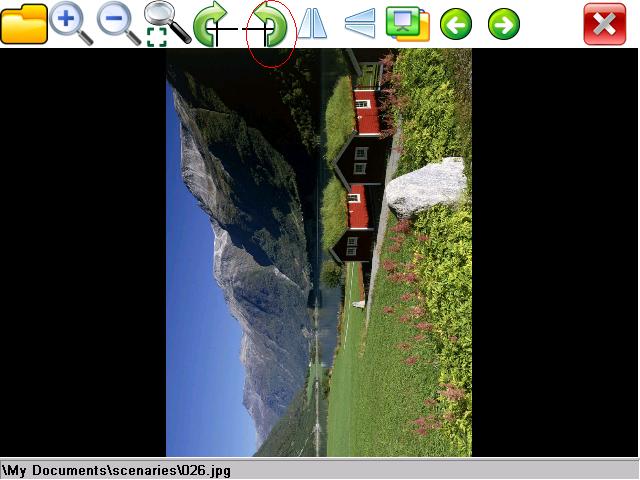 eImageViewer Rotate Left