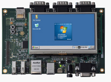 Windows CE 7.0 running on e-con's Rapid development kit
