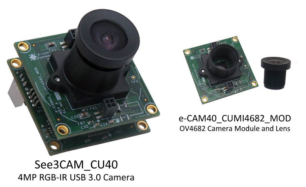4MP RGB IR USB3 Camera based on OV4682 camera module