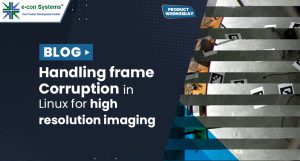Handling frame corruption in Linux for high-resolution imaging