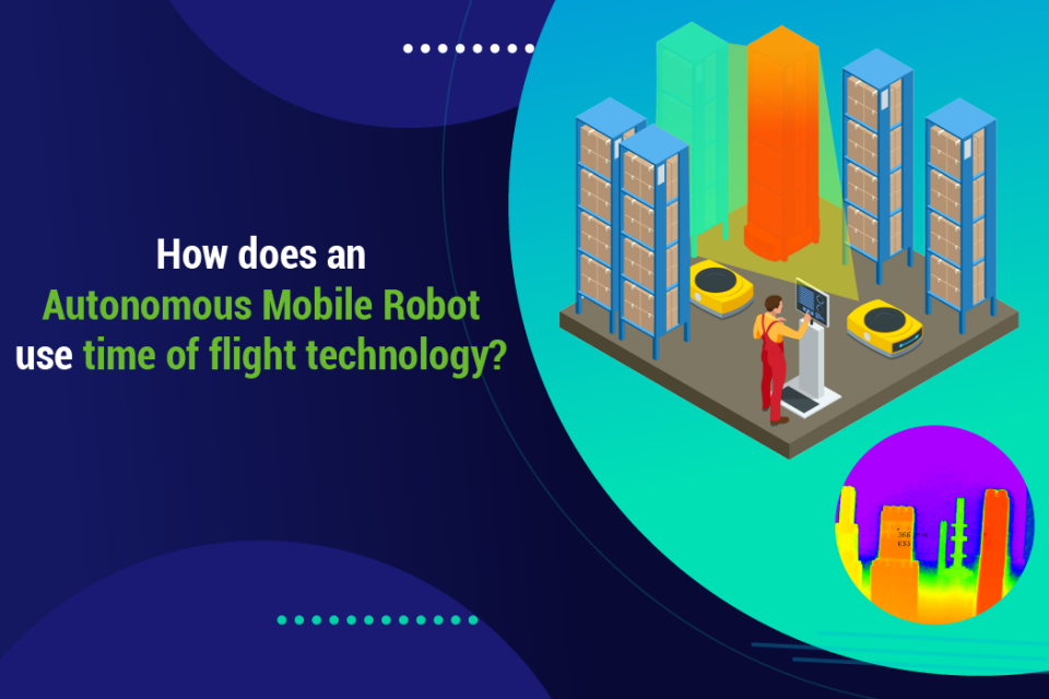 How does an Autonomous Mobile Robot use time of flight technology?