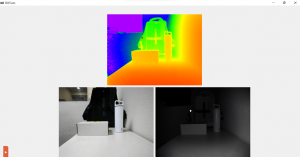 Multipath interference minimized with camera placed on a tripod (image is from the point of view of the camera)