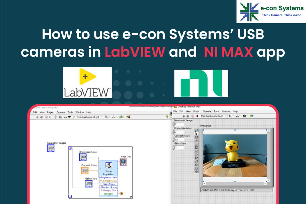 How to use e-con Systems’ USB cameras in LabVIEW and the NI MAX app