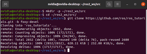 mkdir -p ~/ros2_ws/src