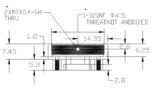 CS-Mount Mechanical Diagram