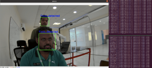 Face detection output