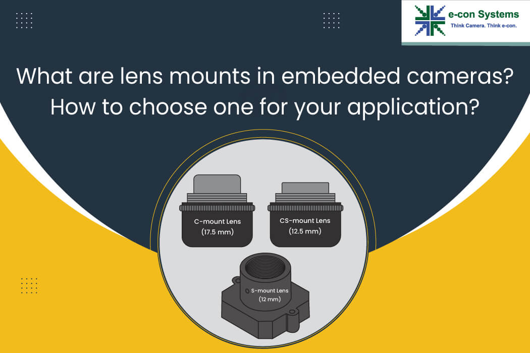 What are lens mounts in embedded cameras? How to choose one for your application?