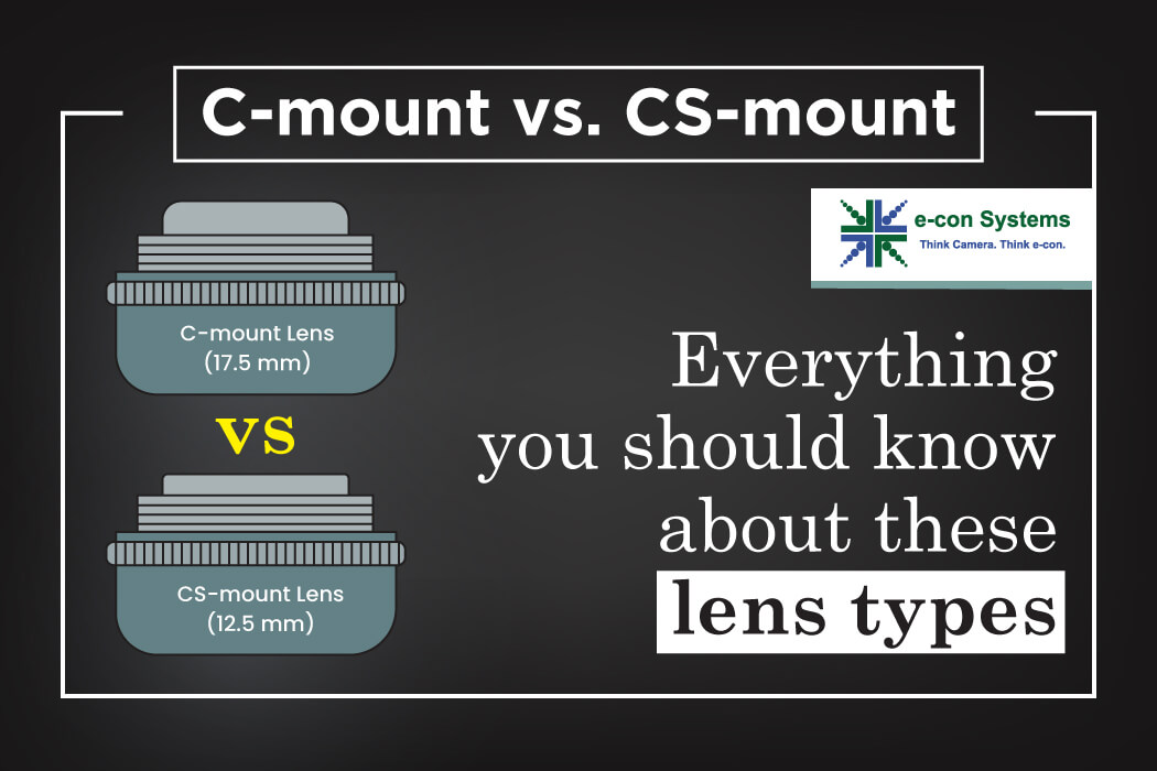 C-mount vs. CS-mount: Everything you should know about these lens types