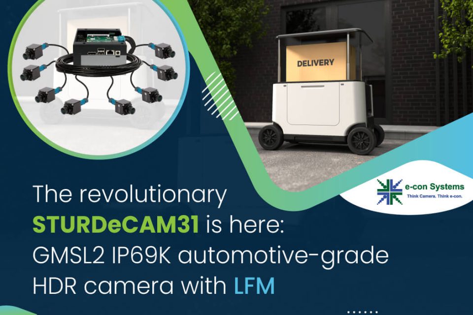 The revolutionary STURDeCAM31 is here: GMSL2 IP69K automotive-grade camera with HDR and LFM