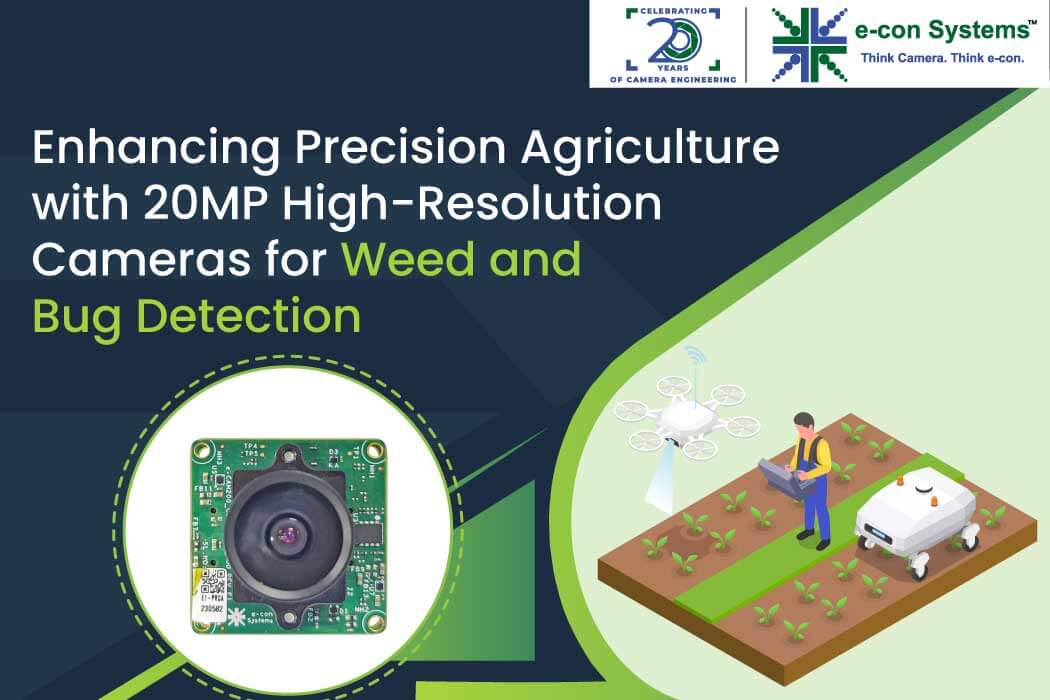 Enhancing Precision Agriculture with 20MP High-Resolution Cameras for Weed and Bug Detection