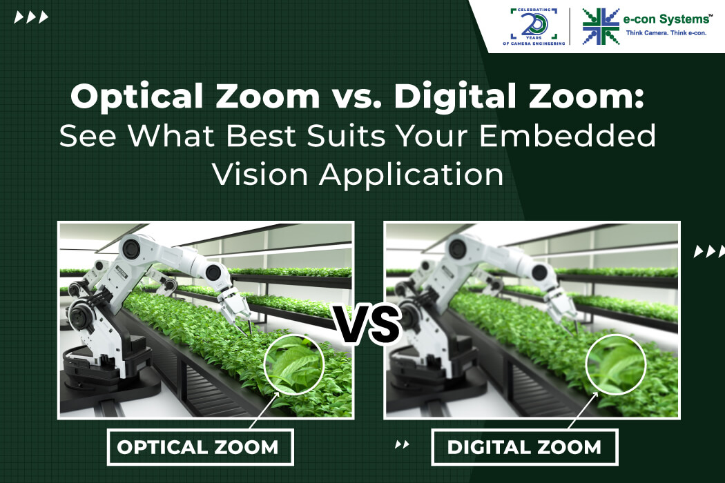 Optical Zoom vs. Digital Zoom See What Best Suits Your Embedded Vision Application