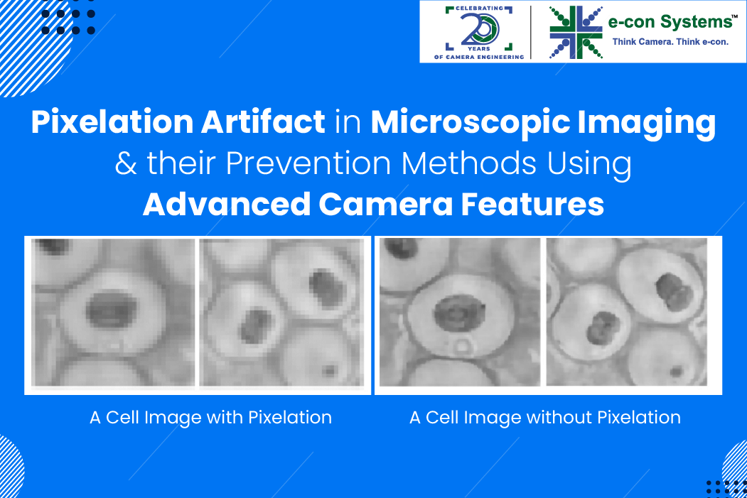 Pixelation Artifact in Microscopic Imaging and Their Prevention Methods Using Advanced Camera Features