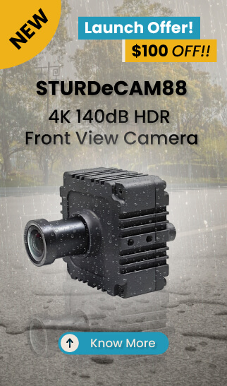 IP67 4K 140db HDR Camera