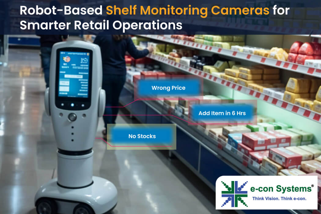 robot based shelf monitoring camera