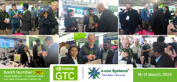 e-con Systems Showcased AI-Powered Imaging Solutions at NVIDIA GTC 2025 e-con Systems Showcased AI-Powered Imaging Solutions at NVIDIA GTC 2025