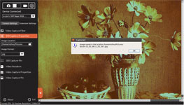 Still capture in Linux webcam software
