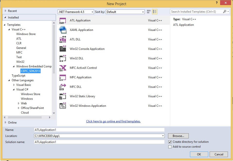 Visual Studio WEC2013