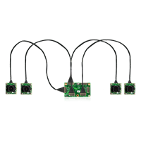 Four Synchronized global shutter camera