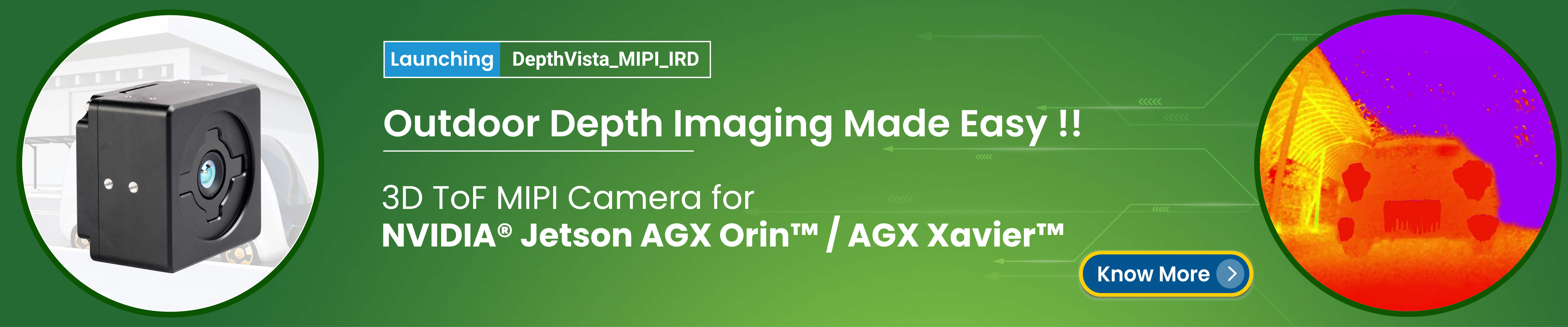 3D Time of Flight (ToF) Camera for Jetson AGX Orin
