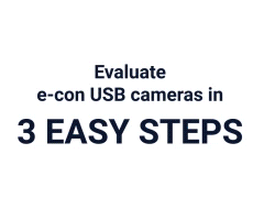 Evaluate e-con usb cameras