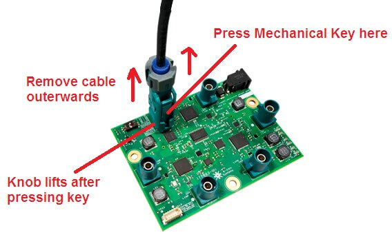 FAKRA plug connect from PCB