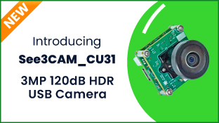 3MP Sony® ISX031 HDR Low light USB Camera
